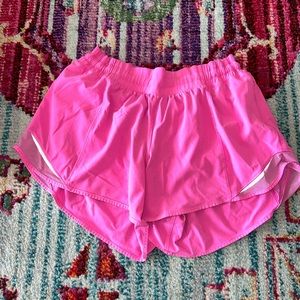 Neon Pink Lululemon Hotty Hot short